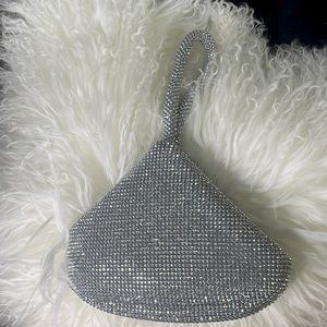 Doris sparkle mesh pouch